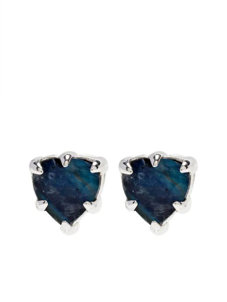 Stolen Girlfriends Club Heart Star moon stone earrings - Blue Cover