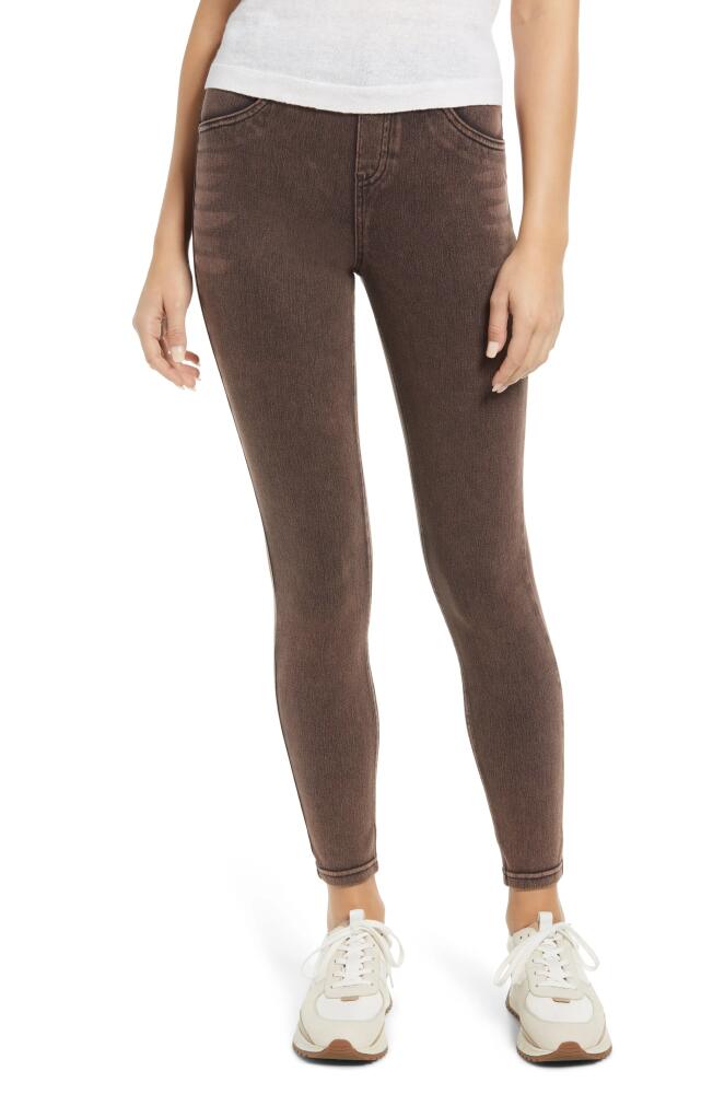 Hue Ultrasoft Denim Leggings in Cinn Acid Wash Cover