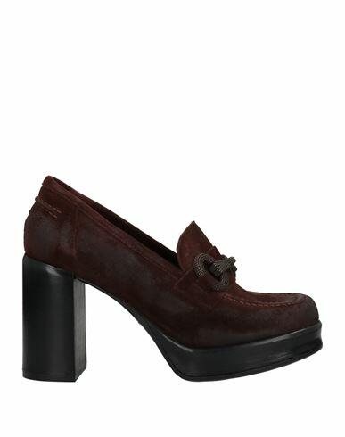 Divine Follie Woman Loafers Brown Soft Leather Cover