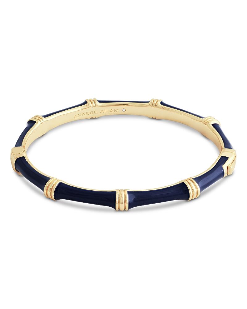 Anabel Aram Enamel Bamboo Shaped Hinge Bangle Bracelet Cover