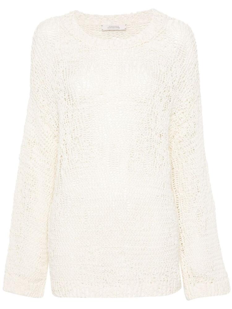 Dorothee Schumacher open-knit cotton jumper - White Cover