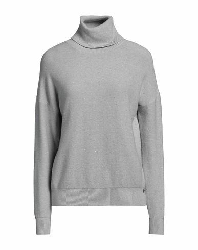 Take-two Woman Turtleneck Light grey Viscose, Polyester, Nylon Cover