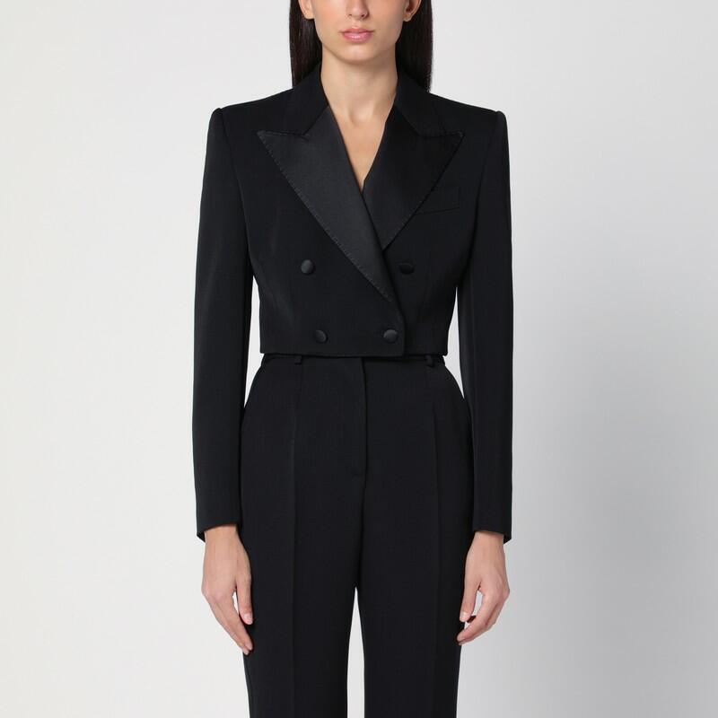 Dolce&Gabbana Spencer black wool gabardine tuxedo Cover