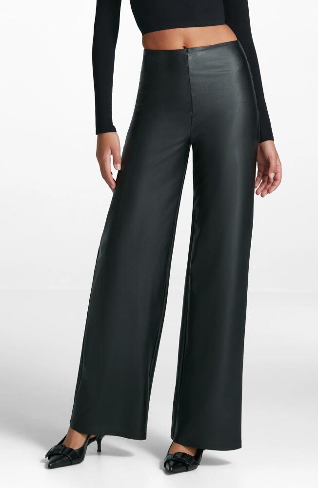 Commando Wide Leg Faux Leather Pants in Black Cover