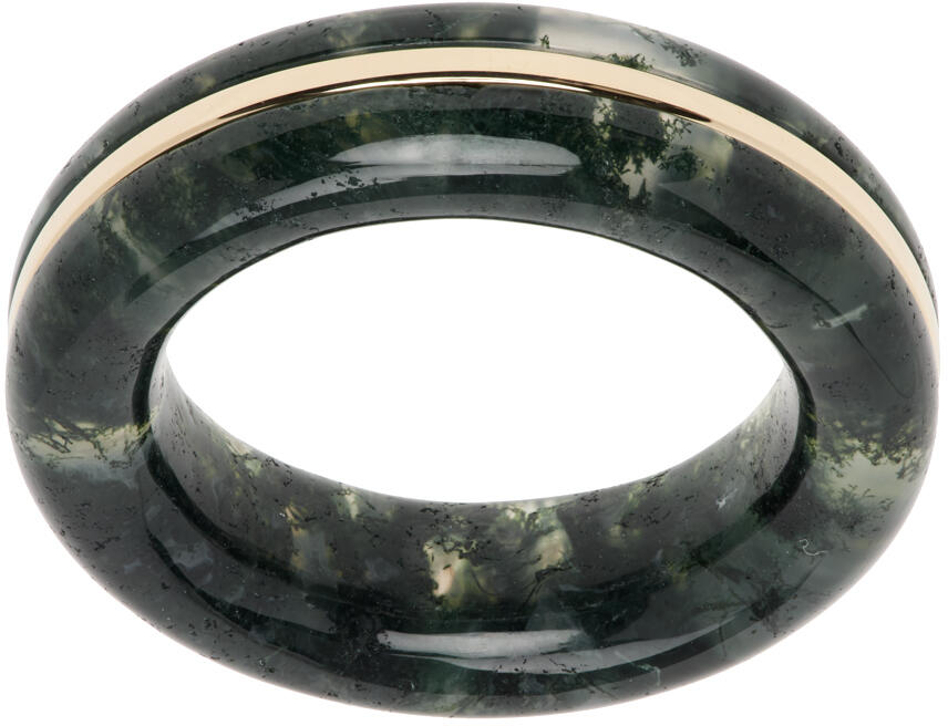 By Pariah Green & Gold Essential Gem Stacking Ring Cover