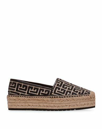 Balmain Woman Espadrilles Black Cotton, Polyester Cover