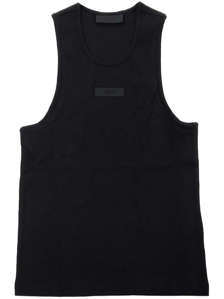 FEAR OF GOD ESSENTIALS logo-appliqué cotton tank top - Black Cover