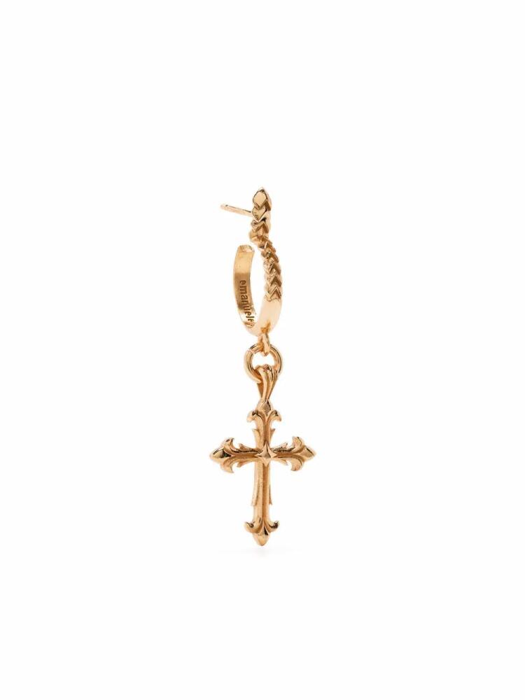 Emanuele Bicocchi Fleury cross charm single earring - Gold Cover