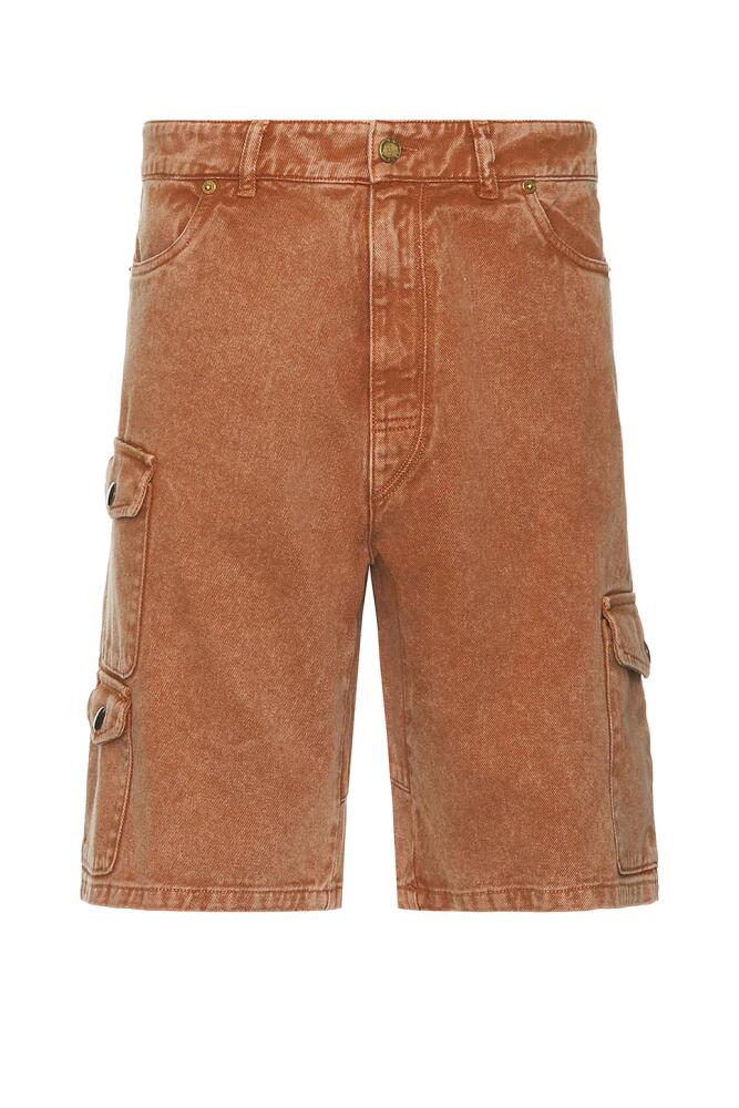 ERL Cargo Shorts Woven in Brown Cover