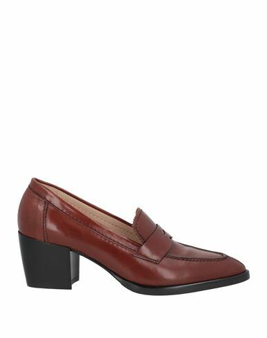 Franca Woman Loafers Brown Calfskin Cover