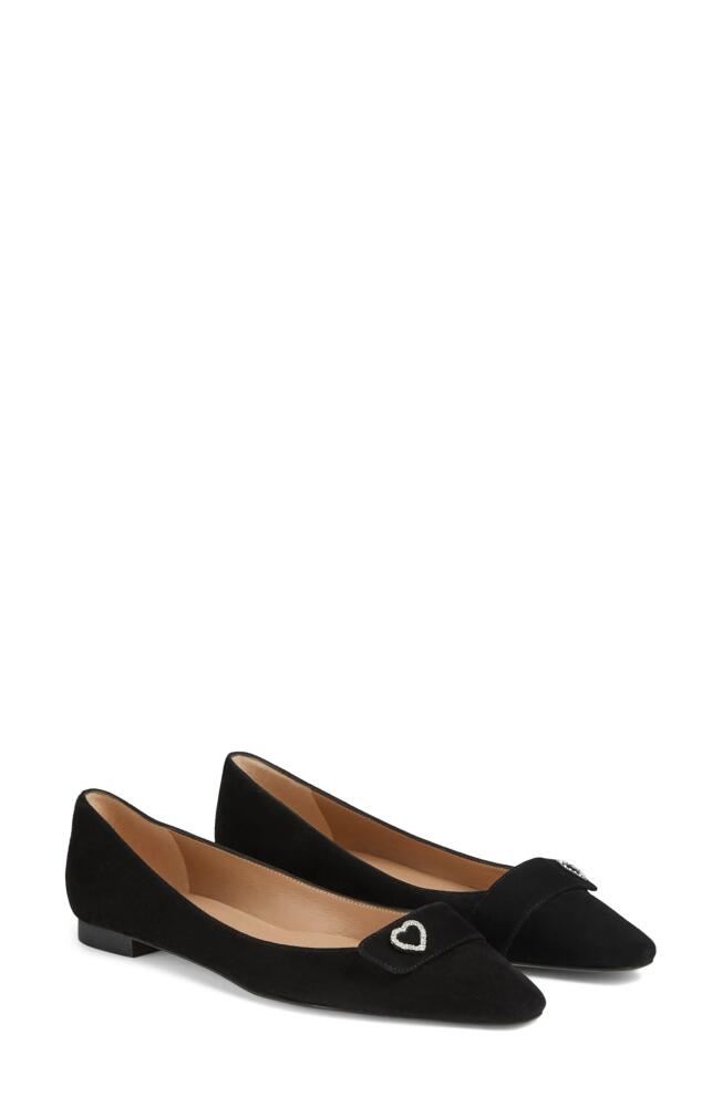 LK Bennett Amore Heart Flat in Black Cover