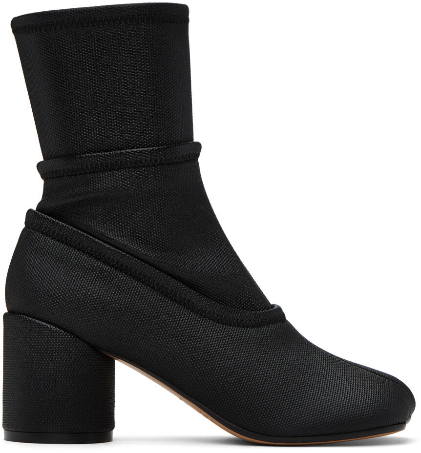 MM6 Maison Margiela Black Anatomic Boots Cover