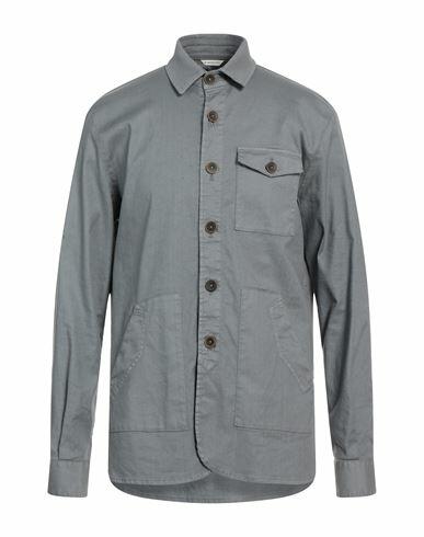 Manuel Ritz Man Shirt Grey Linen, Cotton, Elastane Cover