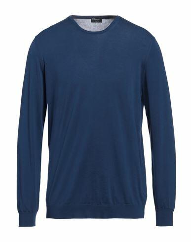 Drumohr Man Sweater Midnight blue Cotton Cover