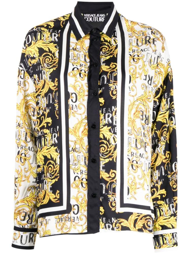 Versace Jeans Couture Barocco-print long-sleeve shirt - Black Cover