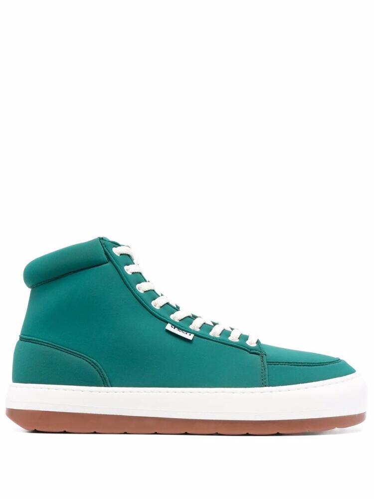 Sunnei chunky-sole high top sneakers - Green Cover