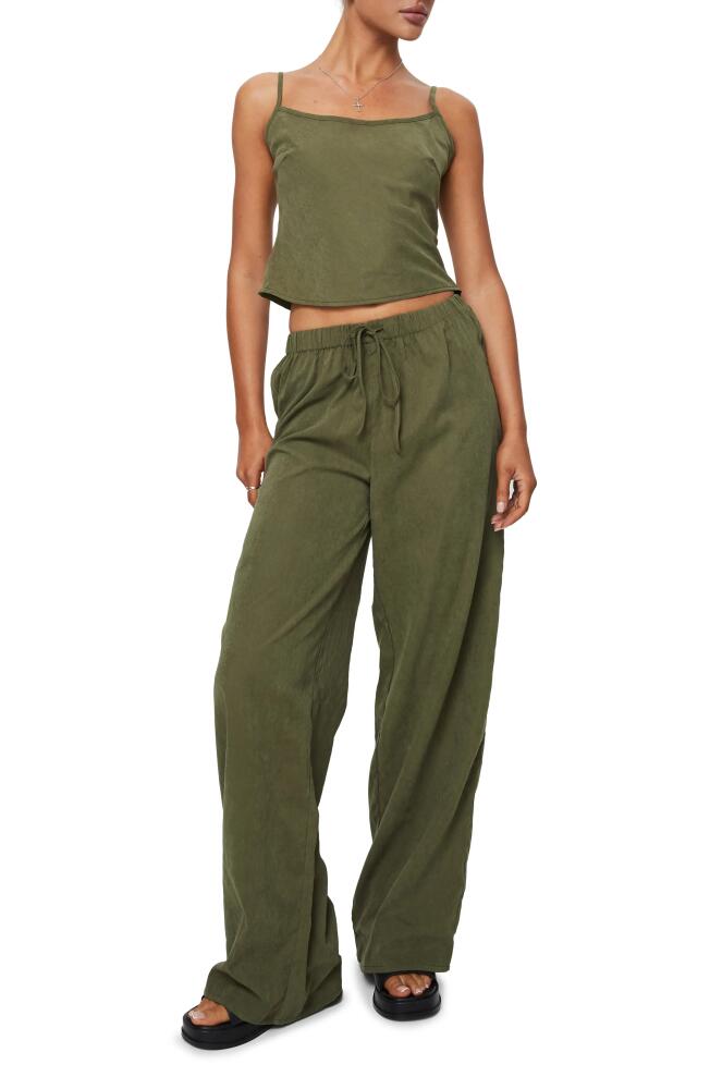 Princess Polly Paigey Camisole & Wide Leg Pants Set in Khaki Cover