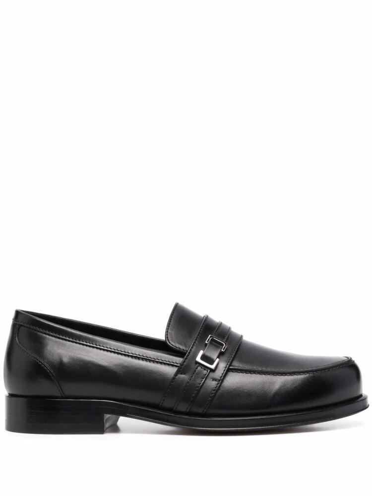 Sergio Rossi buckle-detail leather loafers - Black Cover