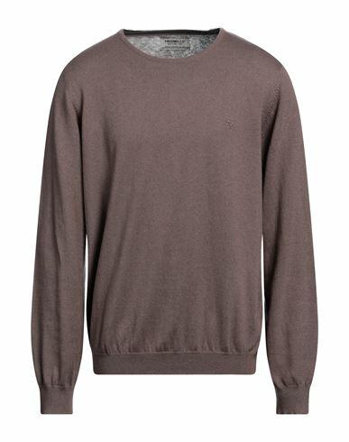 Fred Mello Man Sweater Dove grey Cotton, Wool Cover