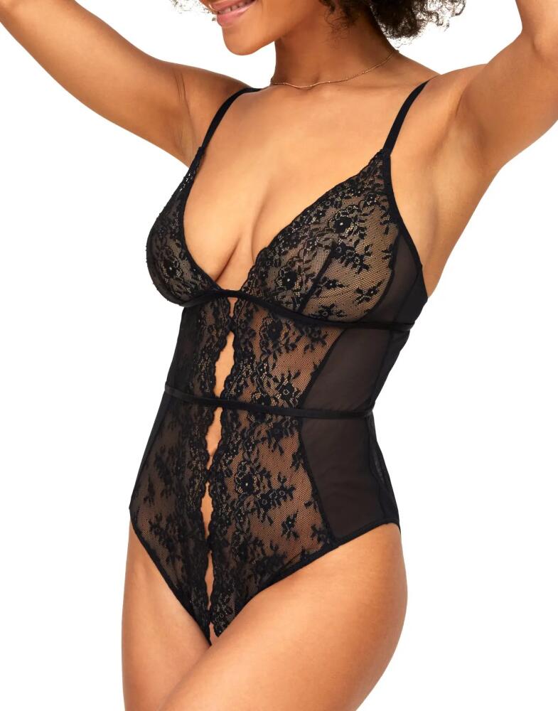 Adore Me Rosie Crotchless Bodysuit Lingerie in Black Cover