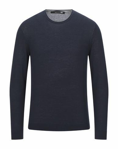 Diktat Man Sweater Midnight blue Cotton Cover