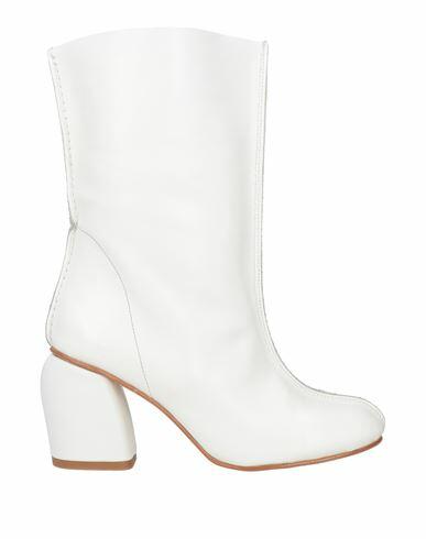 Manufacture D'essai Woman Ankle boots White Calfskin Cover