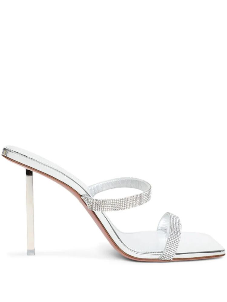 Amina Muaddi Rih Slipper 95mm sandals - Silver Cover