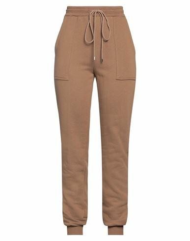 Brand Unique Woman Pants Brown Cotton Cover