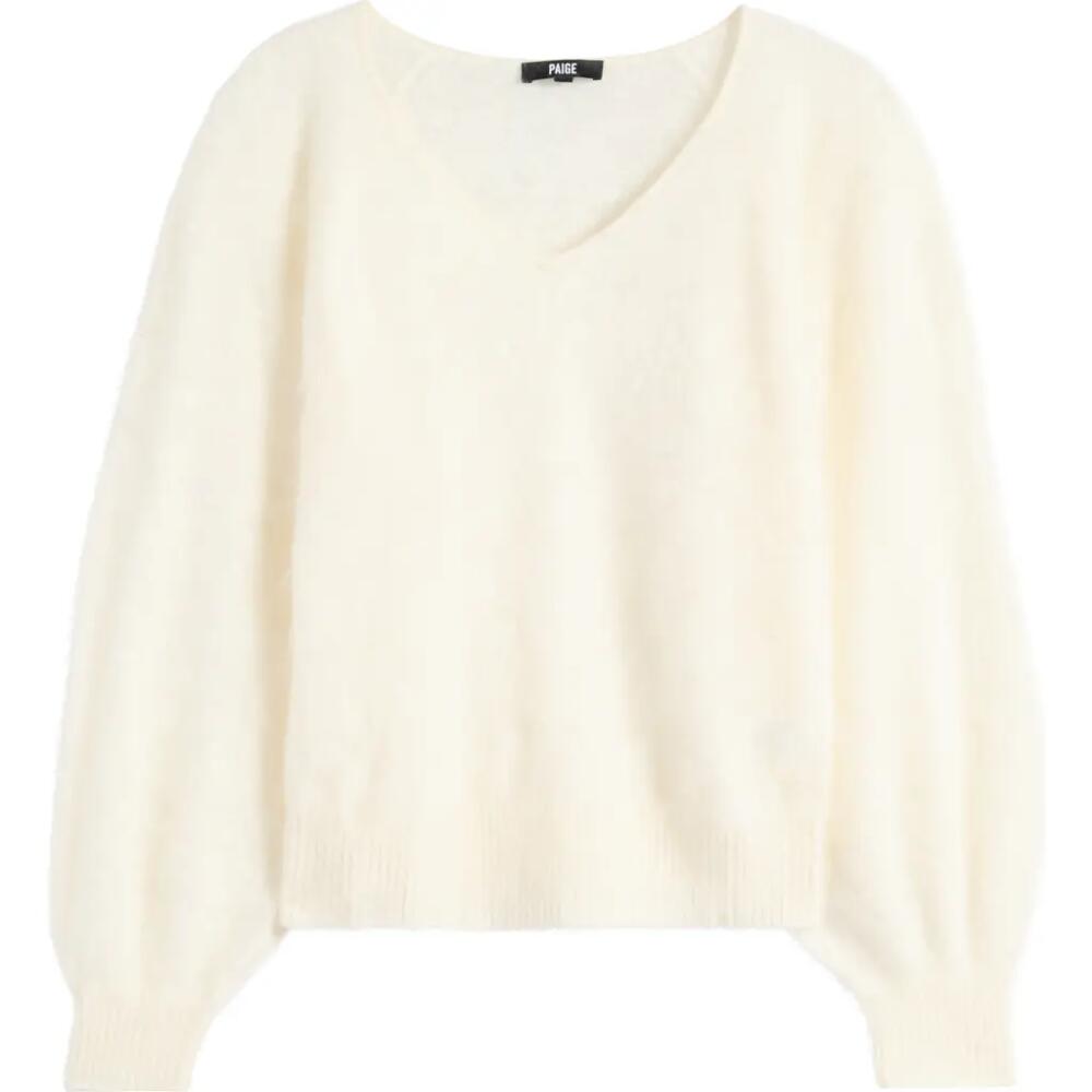 PAIGE Opaline Cashmere V-Neck Sweater in Ivory Cover