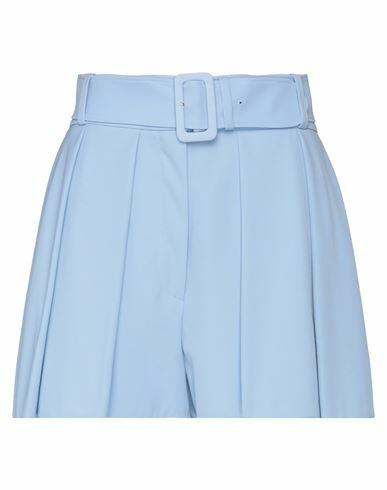 Patou Woman Shorts & Bermuda Shorts Sky blue Virgin Wool, Elastane Cover