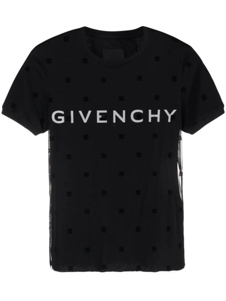 Givenchy logo-print layered-effect T-shirt - Black Cover