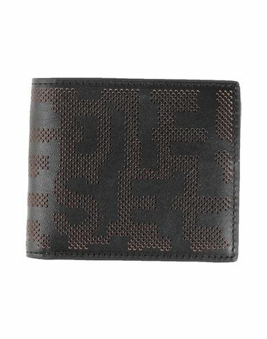 Diesel Man Wallet Black Cow leather Cover