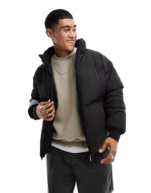 Good For Nothing puffer jacket in black Cover