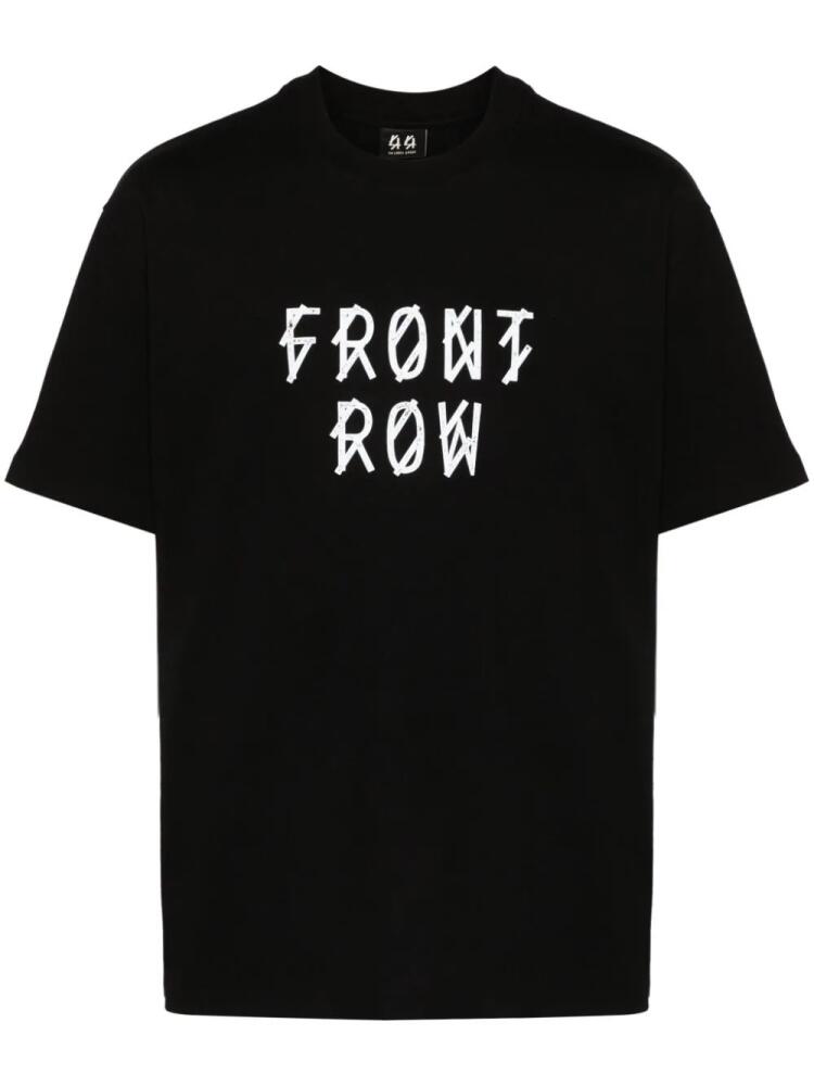 44 LABEL GROUP Front Row cotton T-shirt - Black Cover