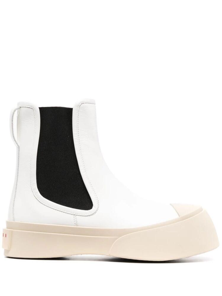 Marni Pablo leather Chelsea boots - White Cover