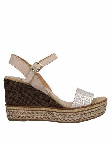 Kanna Woman Sandals Beige Soft Leather Cover