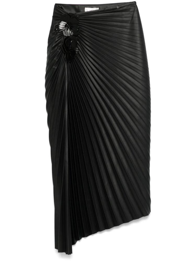 NISSA pleated midi skirt - Black Cover