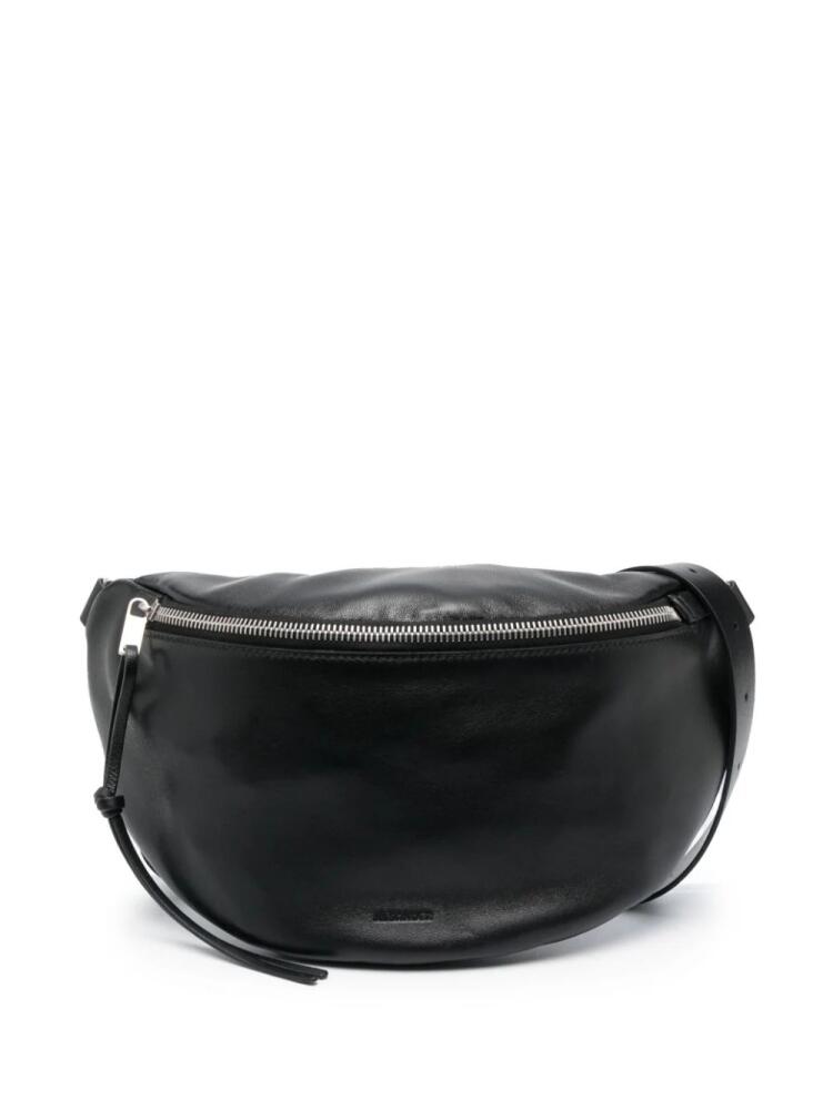 Jil Sander logo-embossed leather belt bag - Black Cover