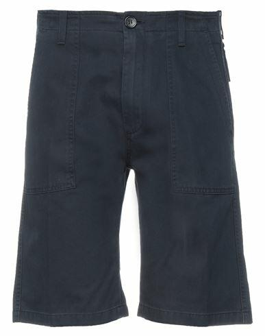 Department 5 Man Shorts & Bermuda Shorts Midnight blue Cotton Cover