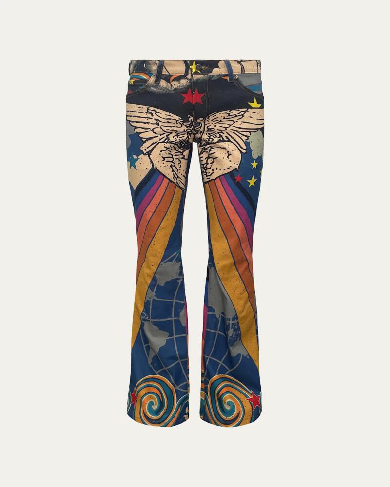 Cout De La Liberte Men's Jimmy Circus Flare Jeans Cover