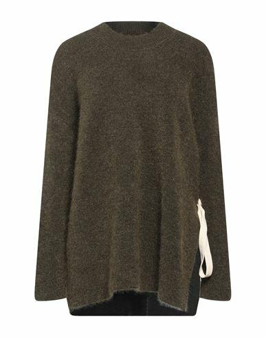 Uma Wang Woman Sweater Military green Virgin Wool, Mohair wool, Polyamide, Elastane Cover