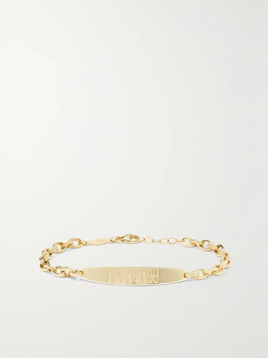 Jacquie Aiche - I Love You 14-karat Gold Bracelet - One size Cover