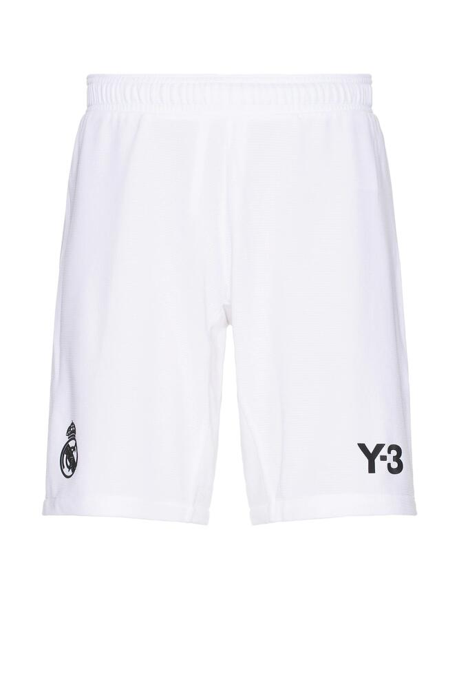 Y-3 Yohji Yamamoto x Real Madrid Pre Shorts in White Cover