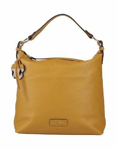 Gianni Notaro Woman Handbag Mustard Calfskin Cover