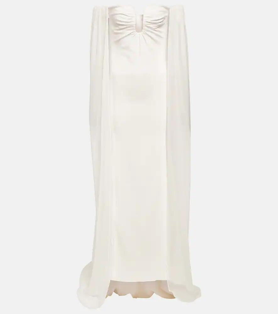 Roland Mouret Caped off-shoulder cady gown Cover