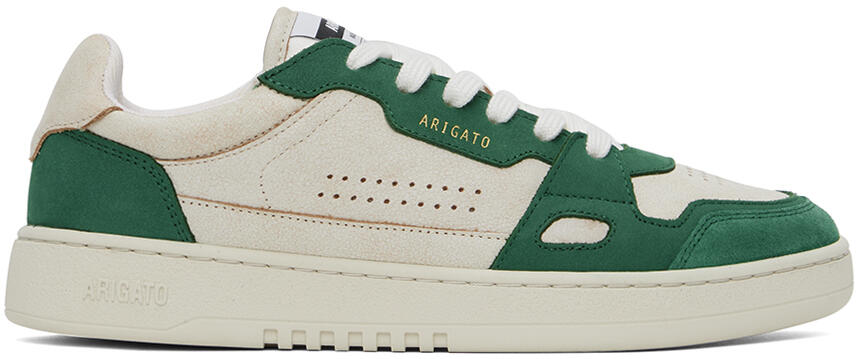 Axel Arigato Beige & Green Dice Lo Sneakers Cover