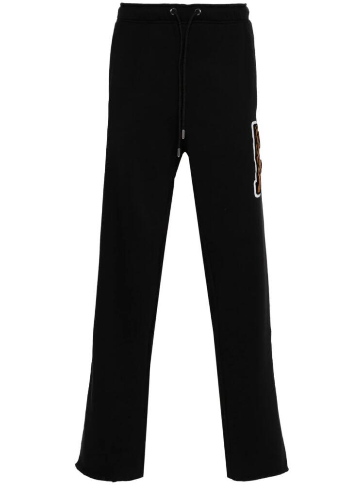 Just Cavalli raised-logo track pants - Black Cover