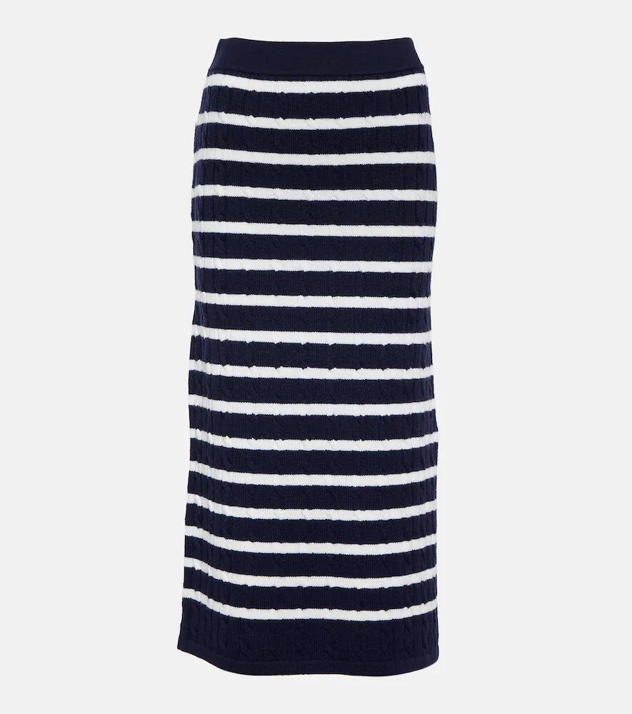 Polo Ralph Lauren Cable-knit wool midi skirt Cover