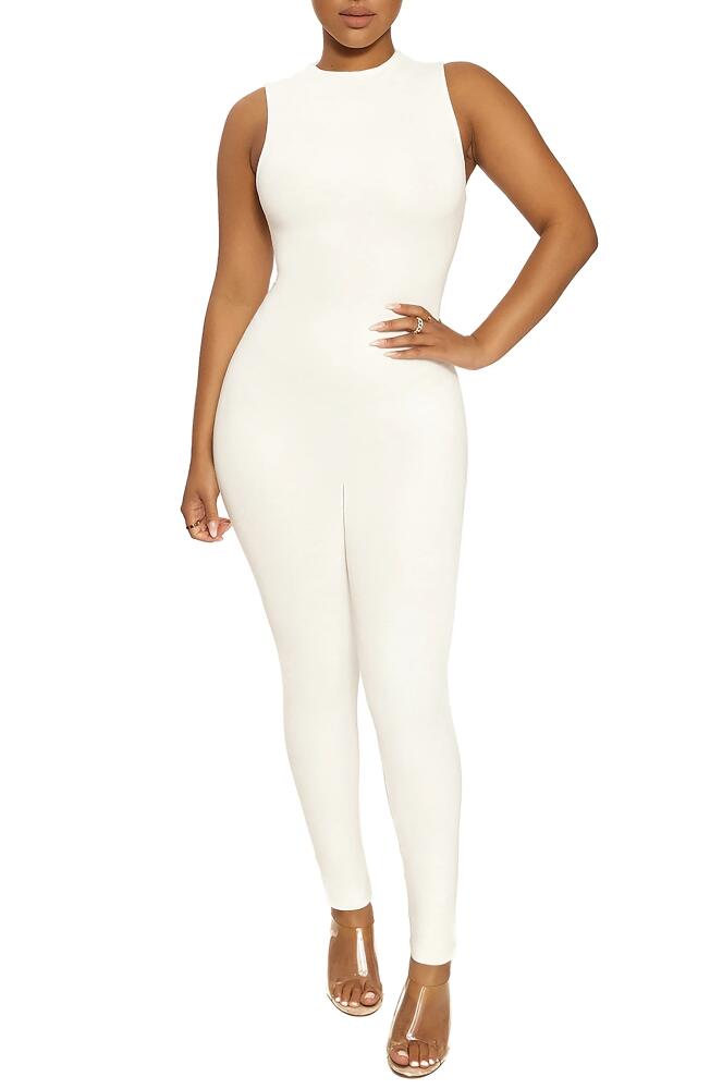 Naked Wardrobe The NW Sleeveless Jumpsuit in White Cover