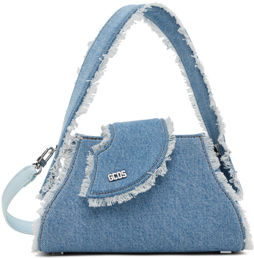 GCDS Blue Comma Small Denim Bag Cover